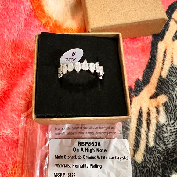 bp | Jewelry | Bp Silver And White Sculptural Ring | Poshmark